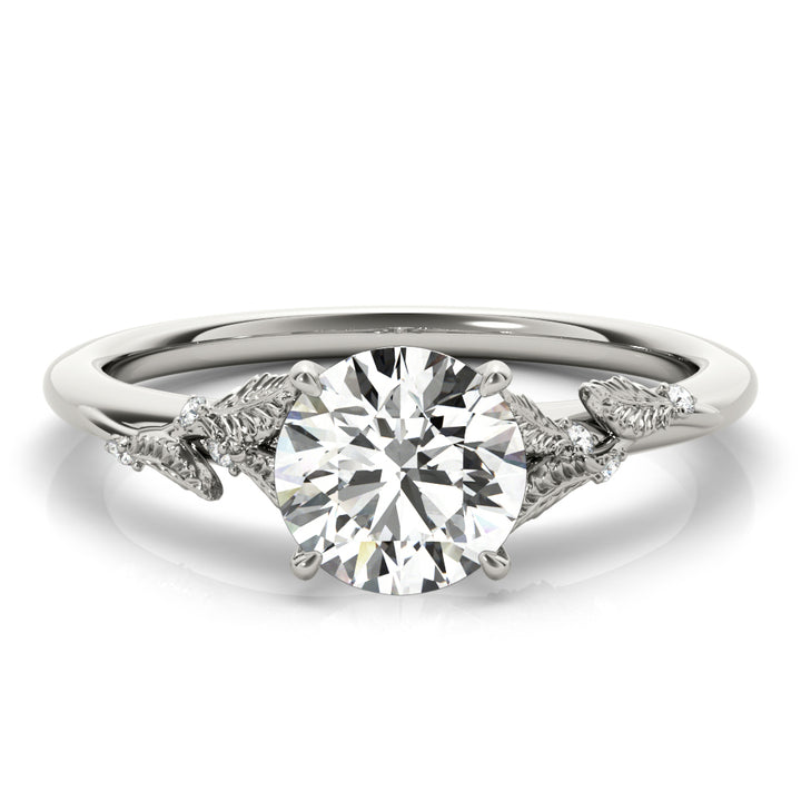 18K White Gold 1 ct Diamond Engagement Ring Solitaire