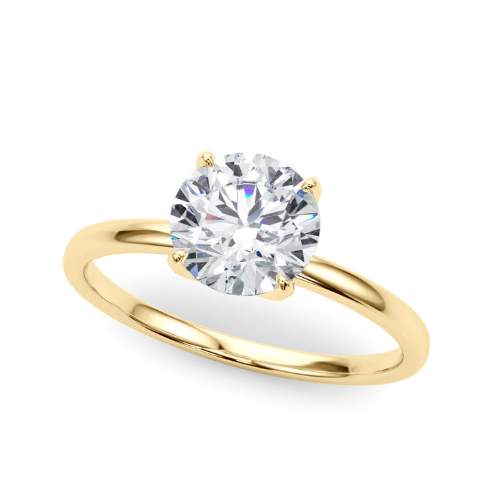 14K Yellow Gold 1 CT Diamond Engagement Ring