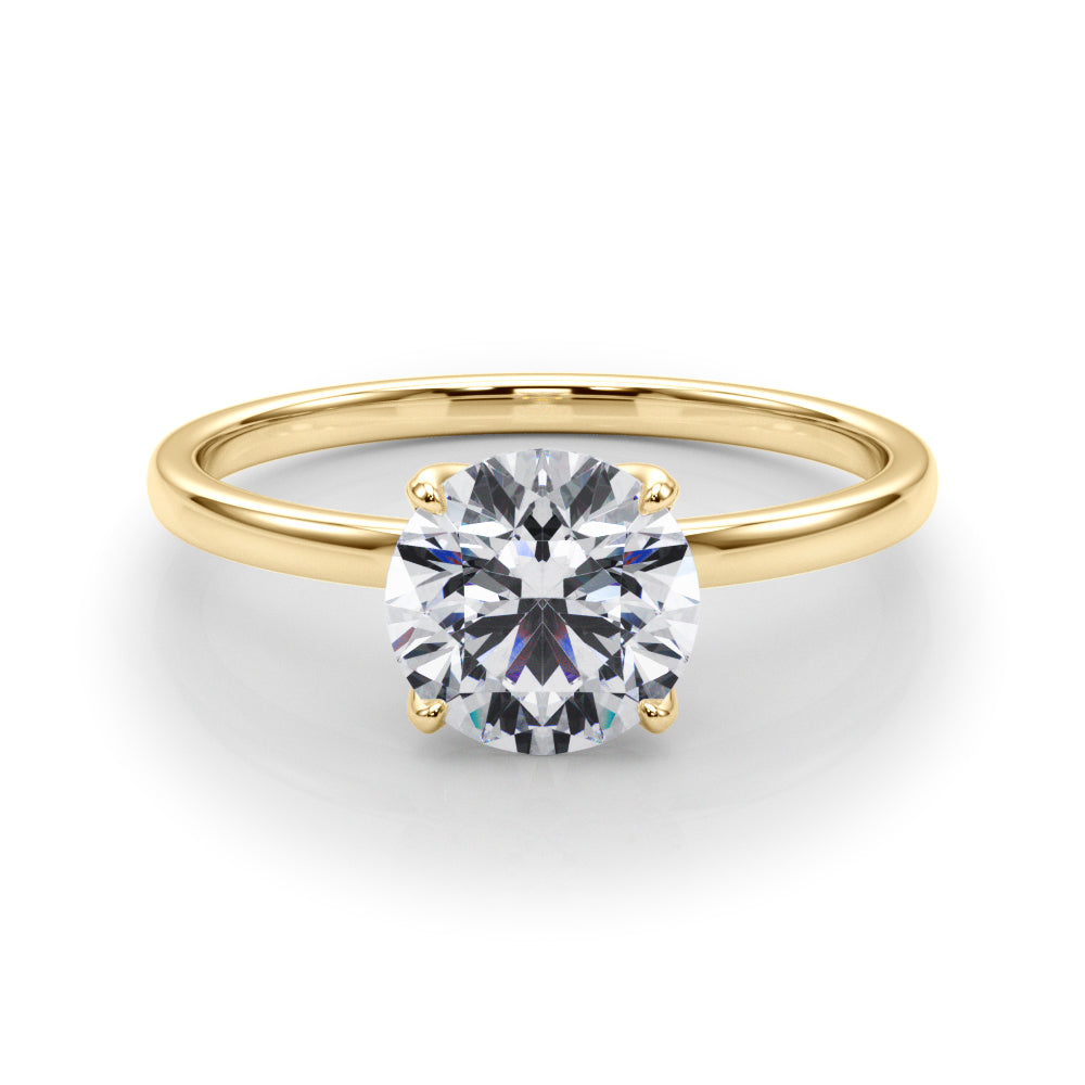 14K Yellow Gold 1 CT Diamond Engagement Ring