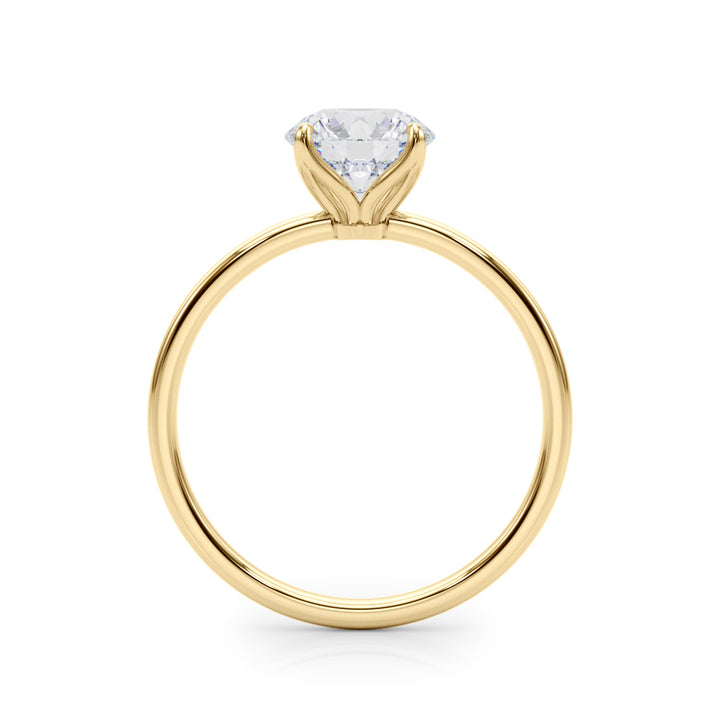 14K Yellow Gold 1 CT Diamond Engagement Ring