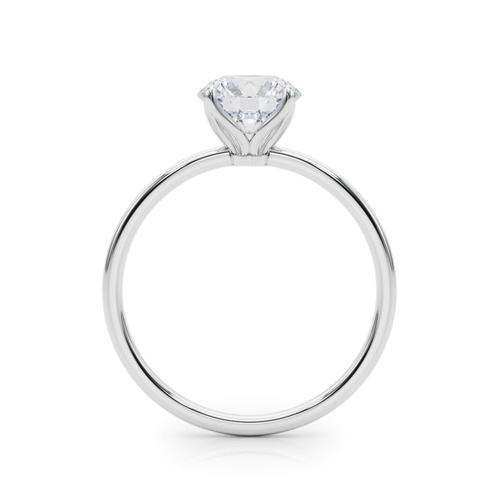 18K White Gold 1ct Diamond Solitaire Engagement Ring