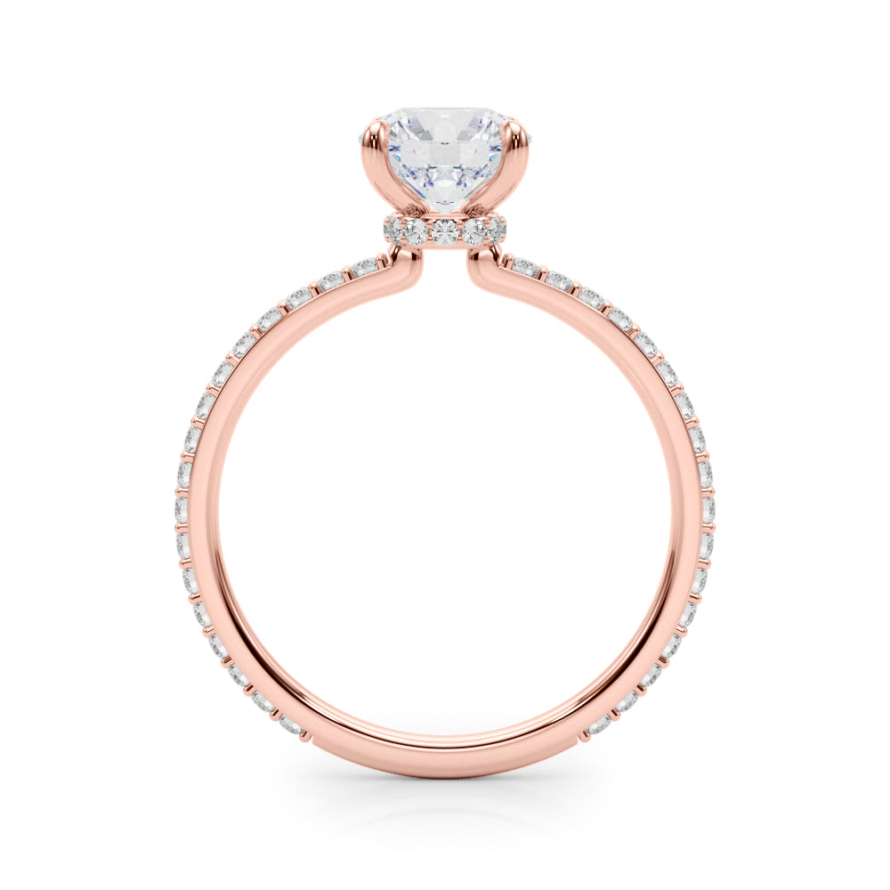 14K Rose Gold 1.33ctw Round Diamond Engagement Ring