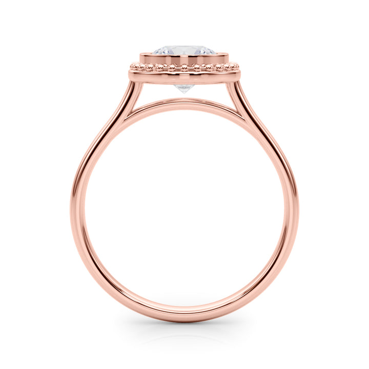 14K Rose Gold 1 CT Diamond Engagement Ring