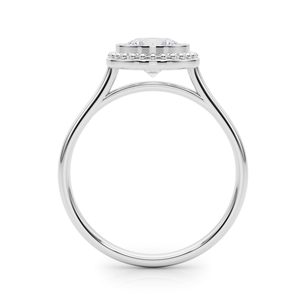 18K White Gold 1ct Diamond Solitaire Engagement Ring