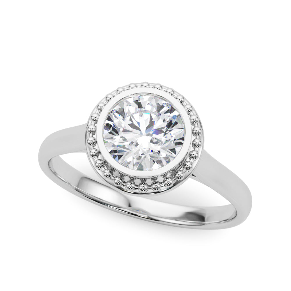 18K White Gold 1ct Diamond Solitaire Engagement Ring
