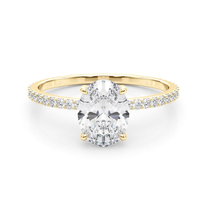 HIDDEN HALO OVAL CENTER SINGLE ROW