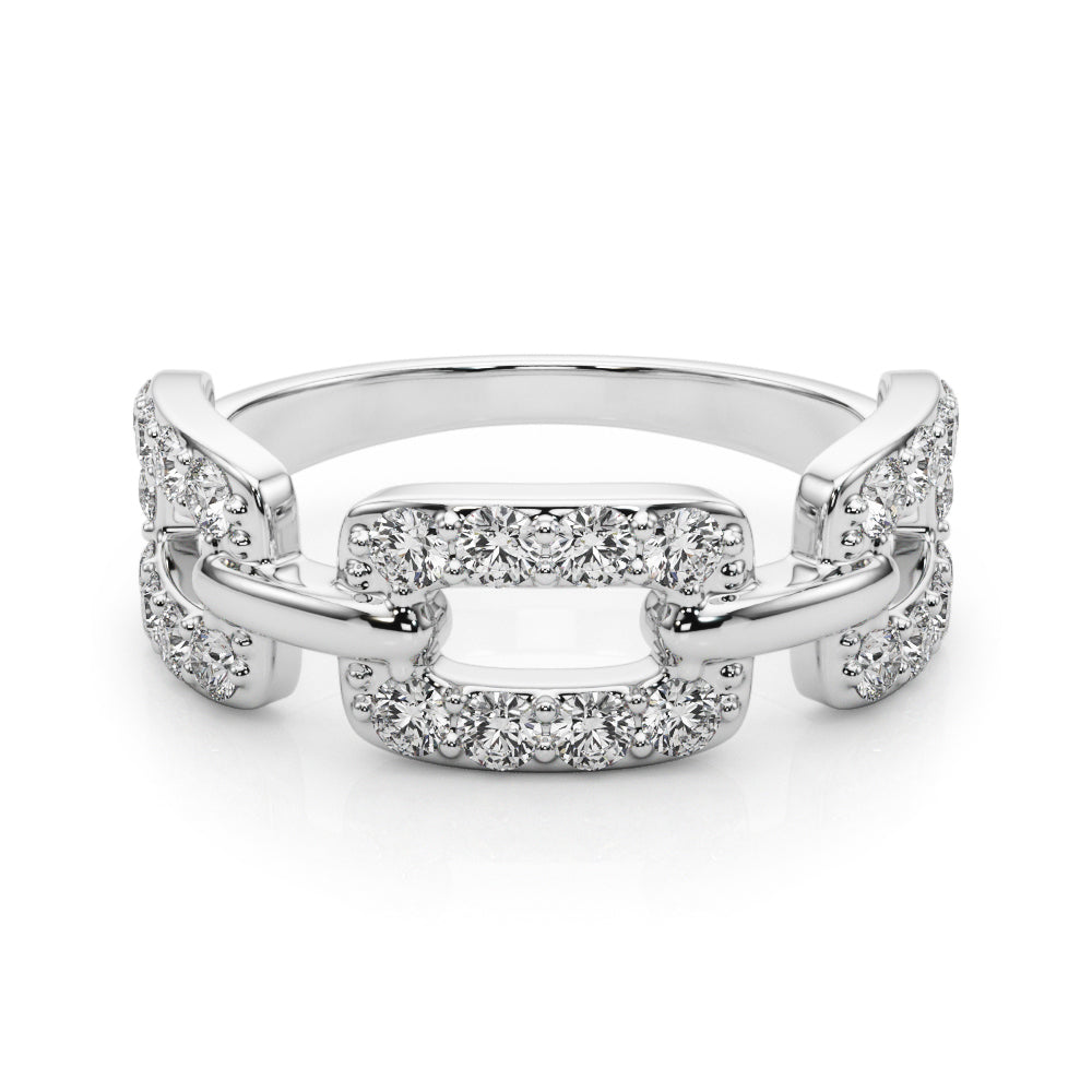 White Gold 0.78 CT Multi-Diamond Statement Ring