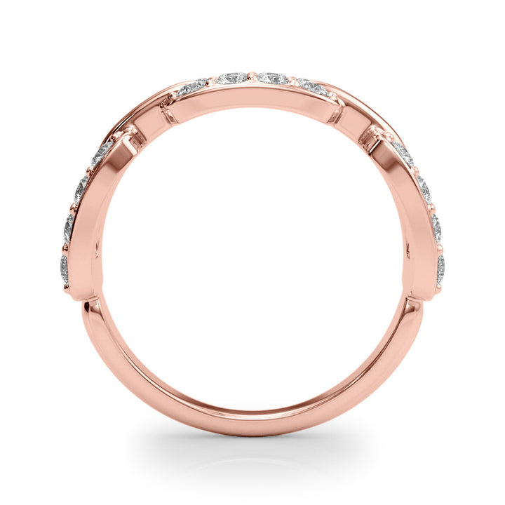 Rose Gold Multi-Diamond Fashion Statement Ring