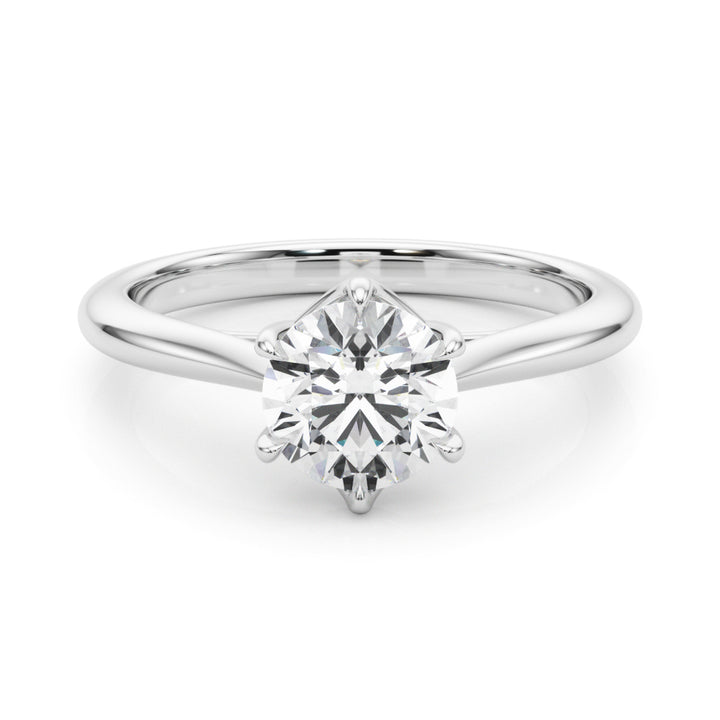 18K White Gold 1ct Diamond Solitaire Engagement Ring