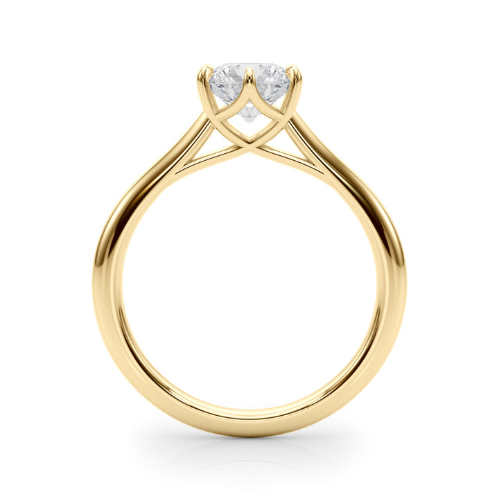 18K Yellow Gold 1 CT Diamond Engagement Ring