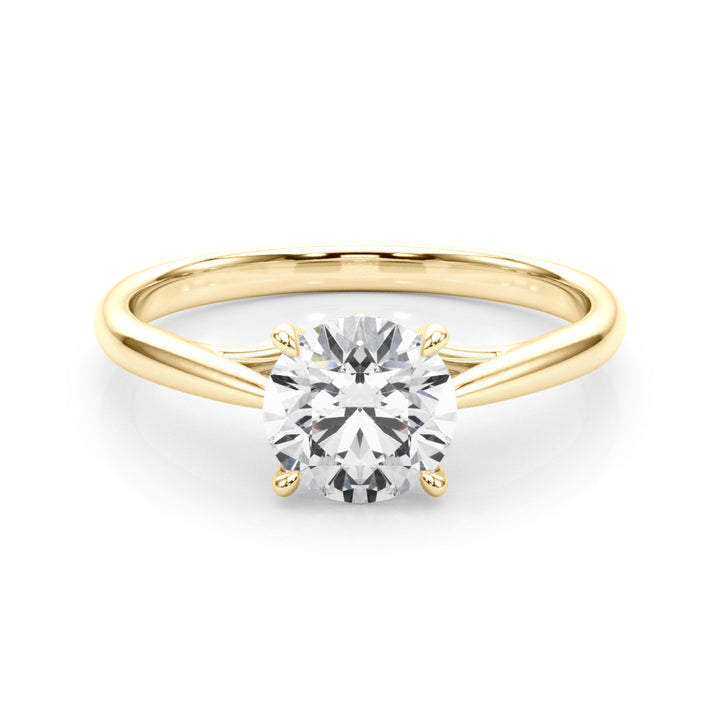 18K Yellow Gold 1ct Diamond Solitaire Engagement Ring