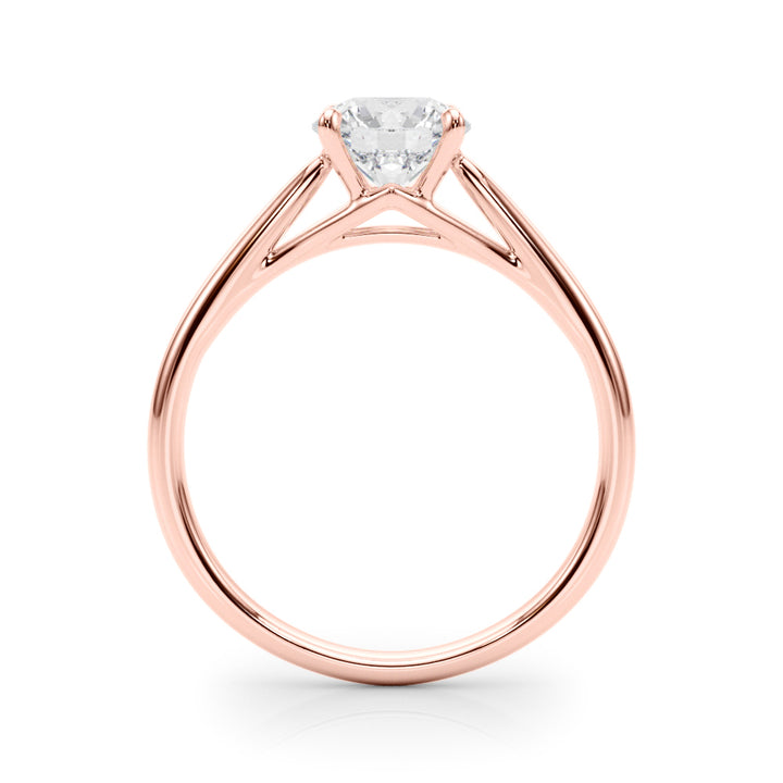 18K Rose Gold 1ct Diamond Engagement Solitaire Ring