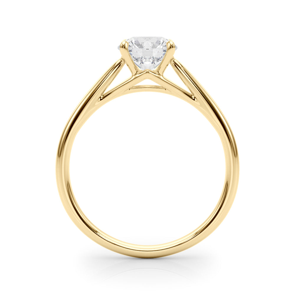 18K Yellow Gold 1ct Diamond Solitaire Engagement Ring