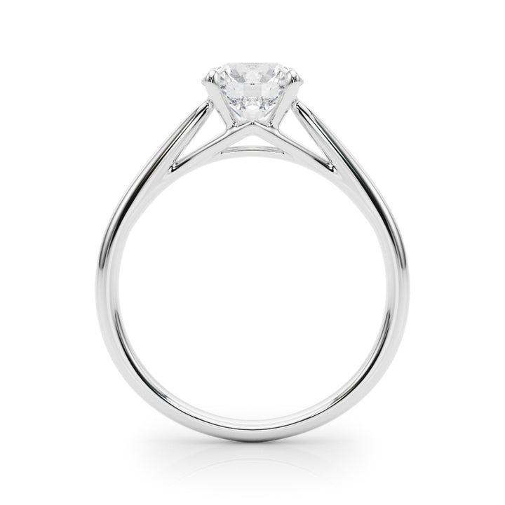 18K White Gold 1ct Diamond Solitaire Engagement Ring
