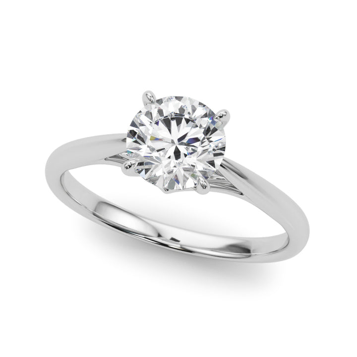 14K White Gold 1 CT Diamond Engagement Ring