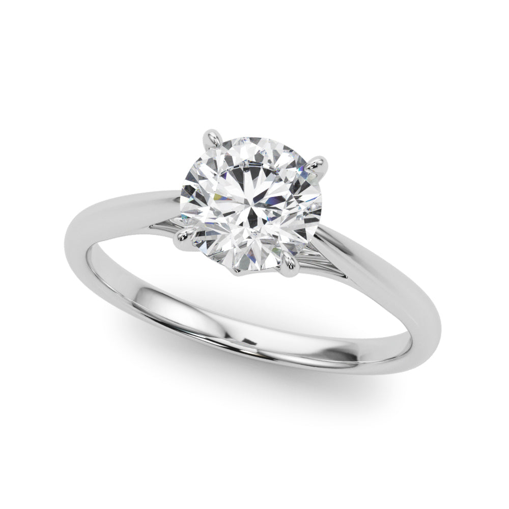 18K White Gold 1ct Diamond Solitaire Engagement Ring