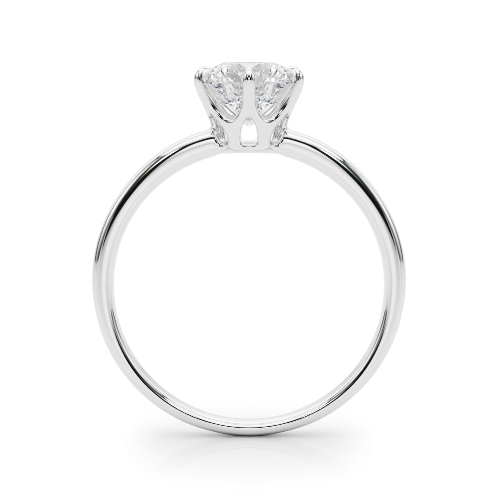 18K White Gold 1ct Diamond Solitaire Engagement Ring