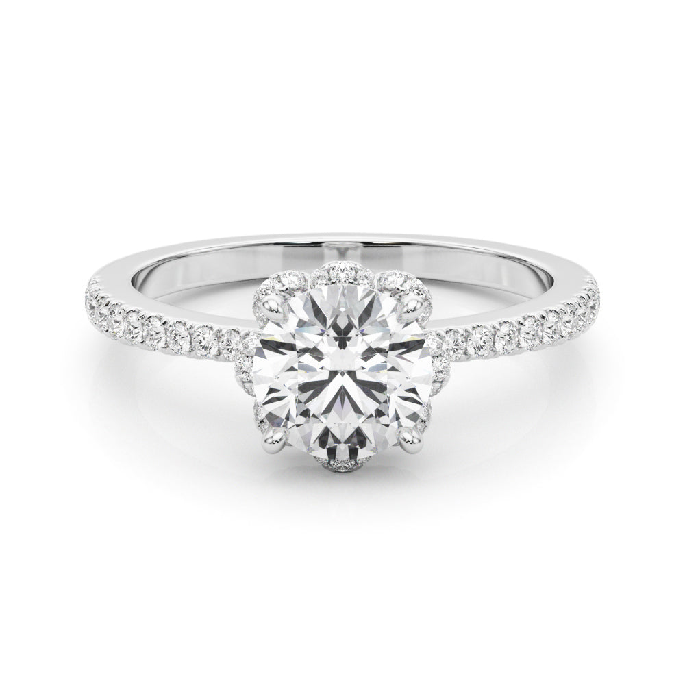 14K White Gold 1.25 ctw Diamond Engagement Ring