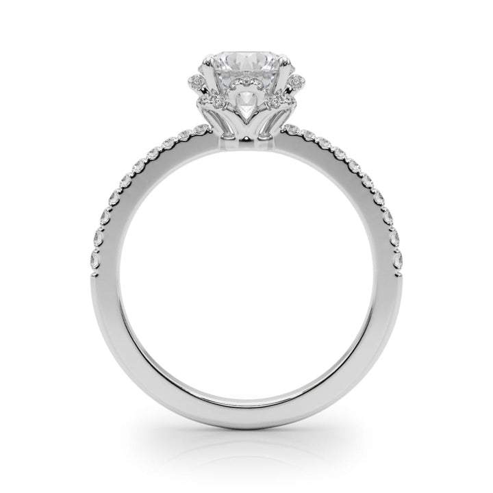 Halo Diamond Engagement Ring