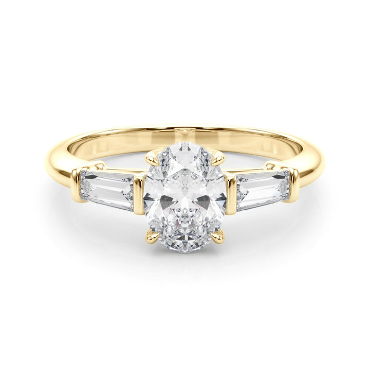 14K Yellow Gold 1/2 ct tw Fancy Shape Diamond Engagement Ring