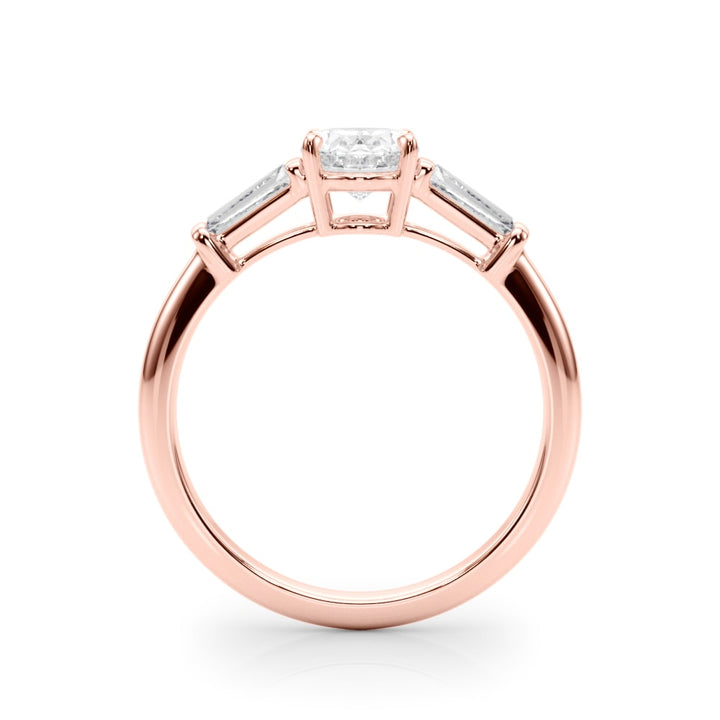 18K Rose Gold 1/2 ct tw Fancy Shape Diamond Engagement Ring