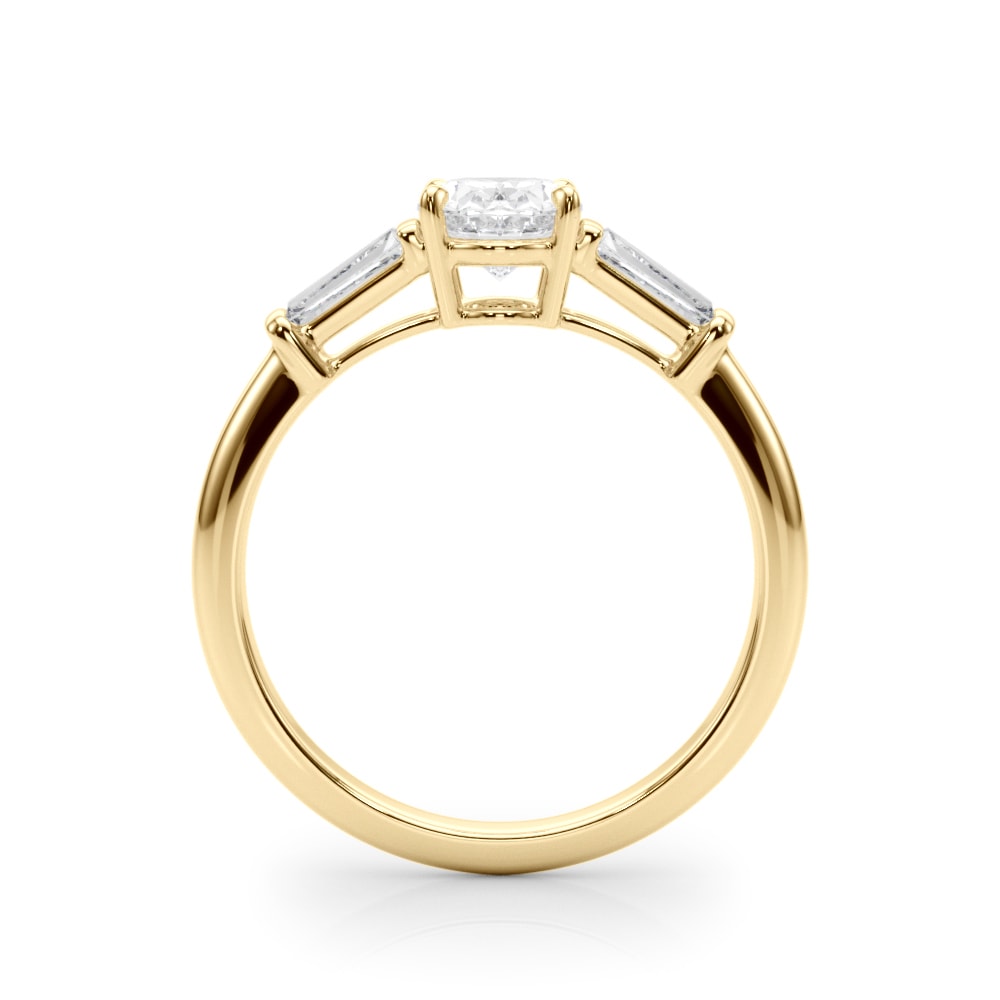 18K Yellow Gold 1/2 ct tw Fancy Shape Diamond Engagement Ring