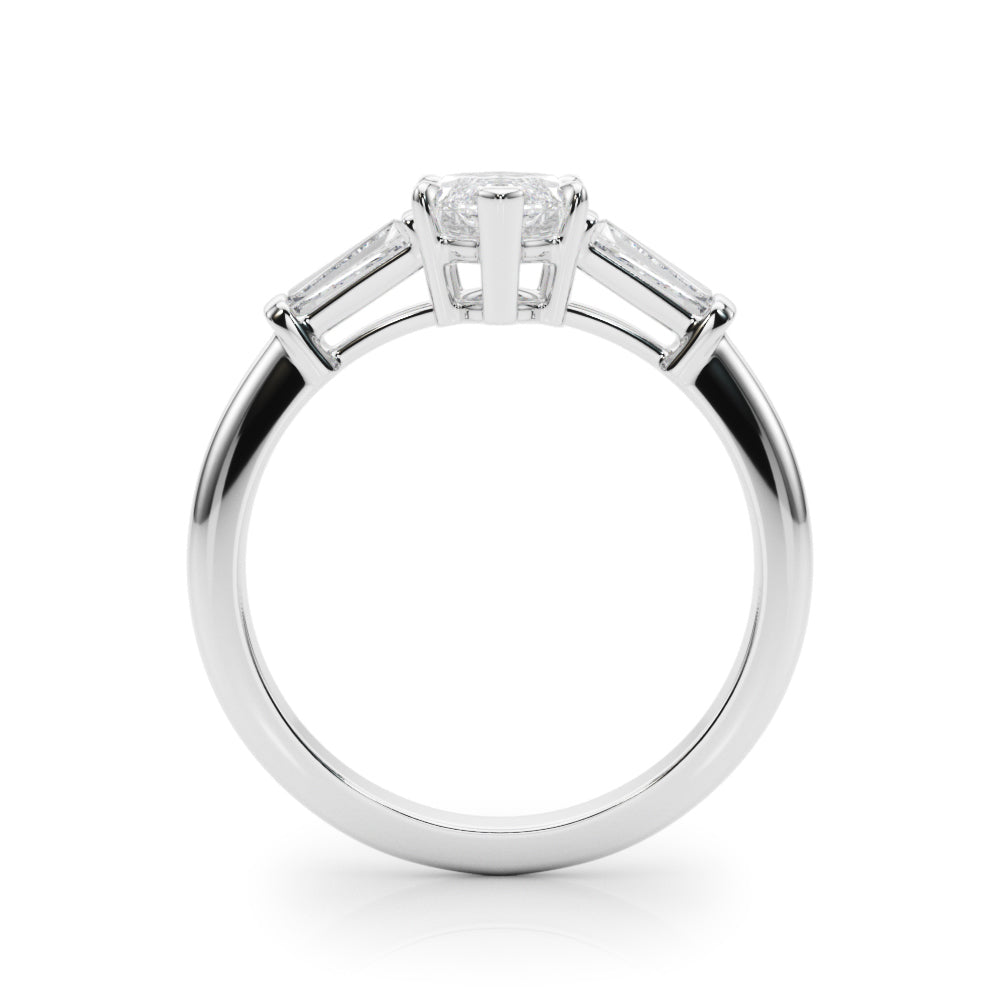 18K White Gold Marquise Diamond Engagement Ring
