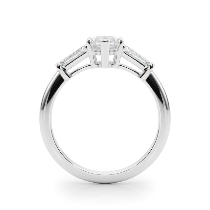 18K White Gold Marquise Diamond Engagement Ring