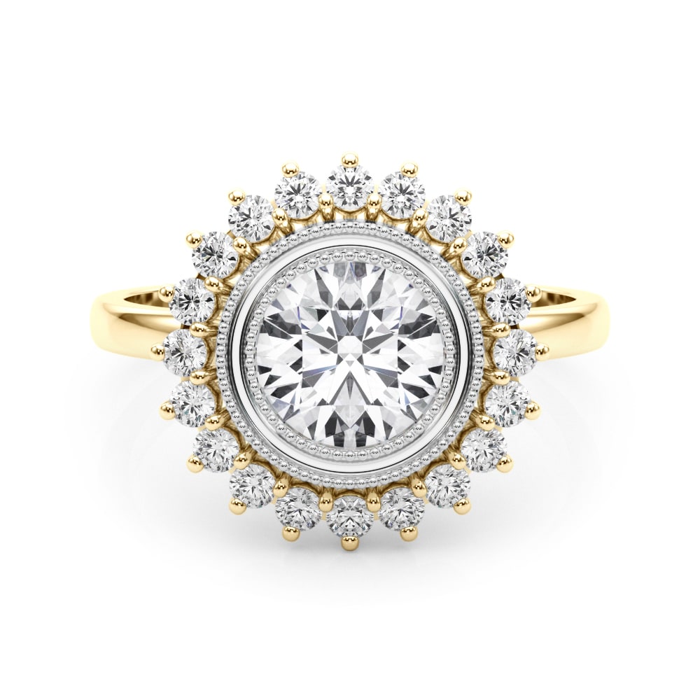ENGAGEMENT RING ROUND CENTER