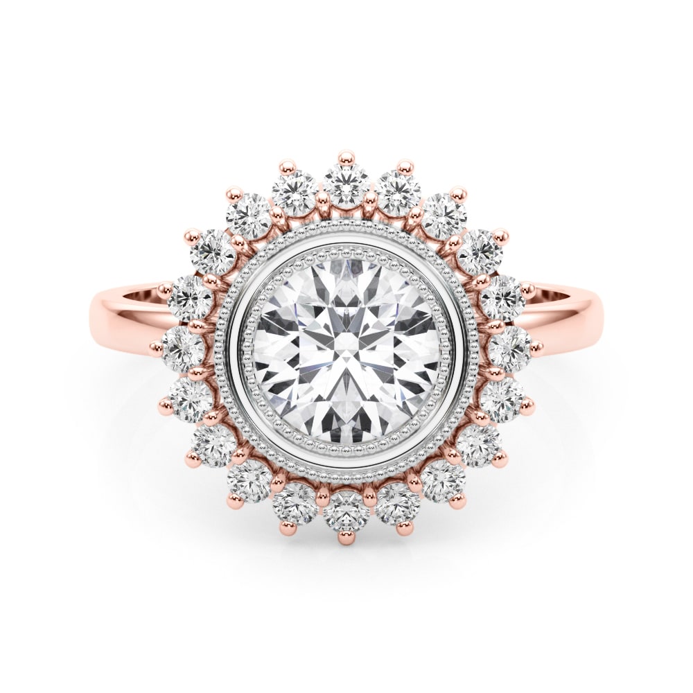 ENGAGEMENT RING ROUND CENTER