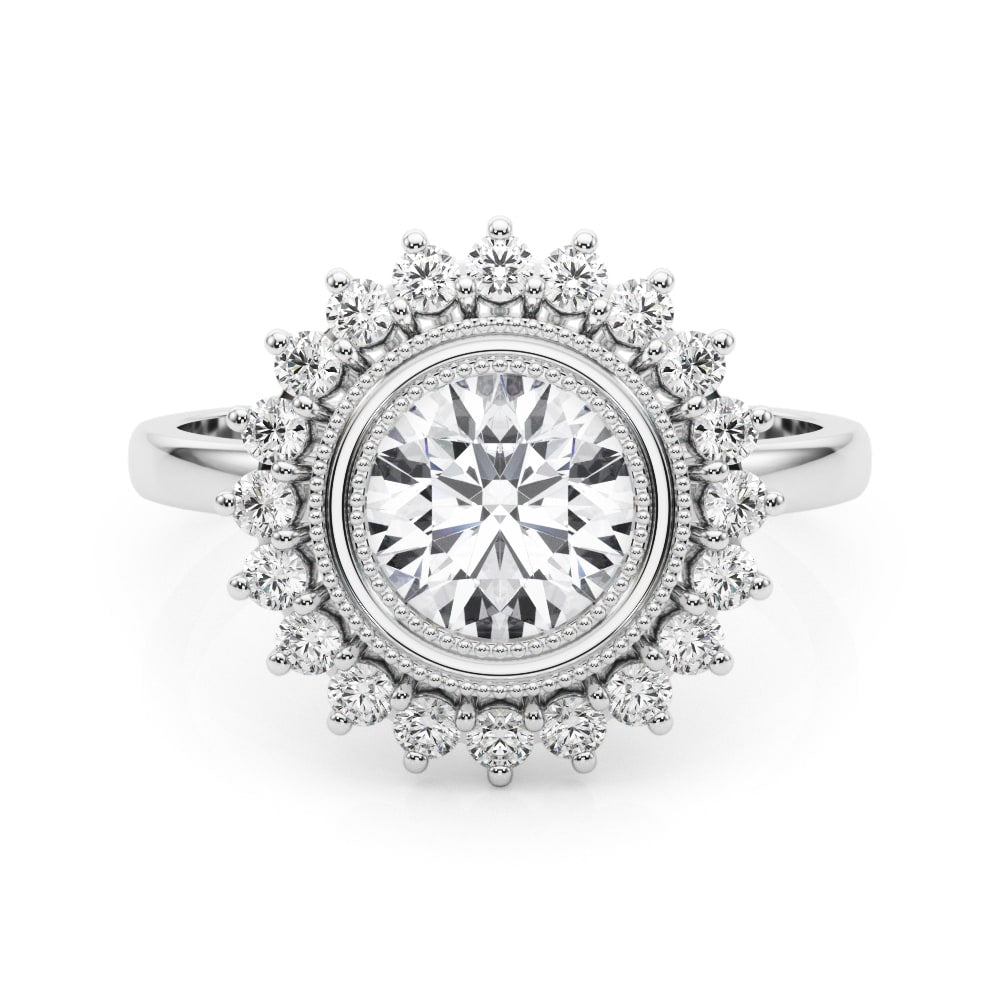 ENGAGEMENT RING ROUND CENTER