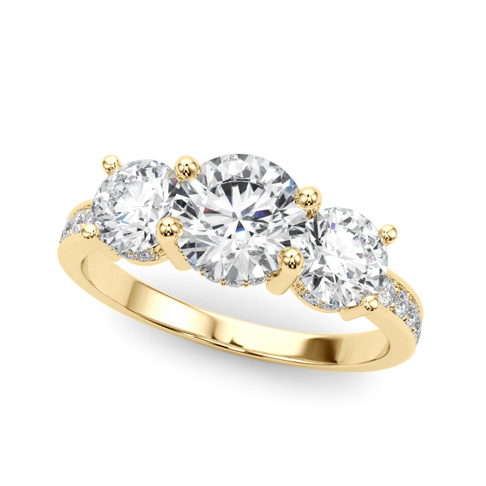 14K Yellow Gold Diamond Engagement Ring - 1.16 ctw