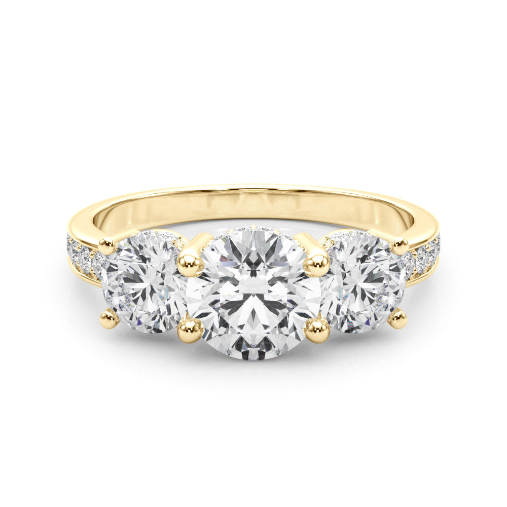 14K Yellow Gold Diamond Engagement Ring - 1.16 ctw