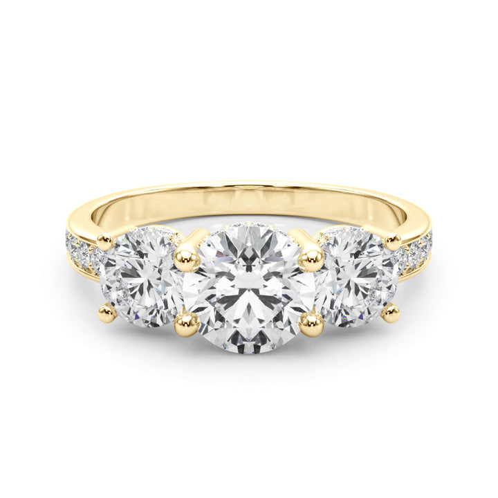 14K Yellow Gold Diamond Engagement Ring - 1.16 ctw