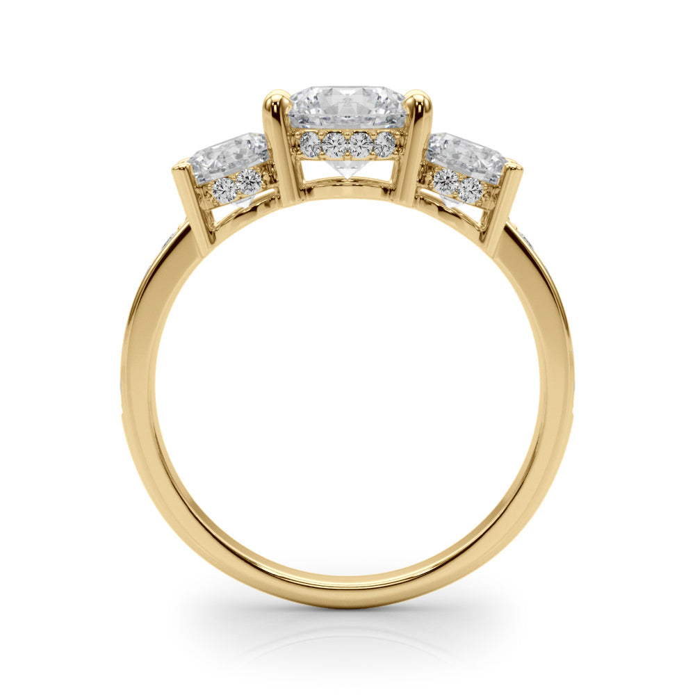 14K Yellow Gold Diamond Engagement Ring - 1.16 ctw