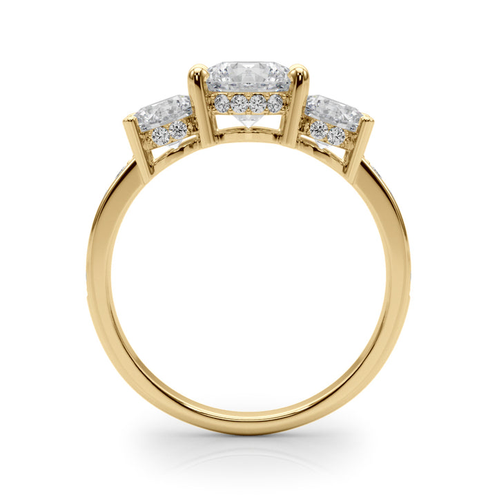 14K Yellow Gold Diamond Engagement Ring - 1.16 ctw