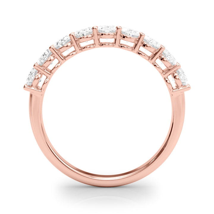 14K Rose Gold Oval Diamond Engagement Ring