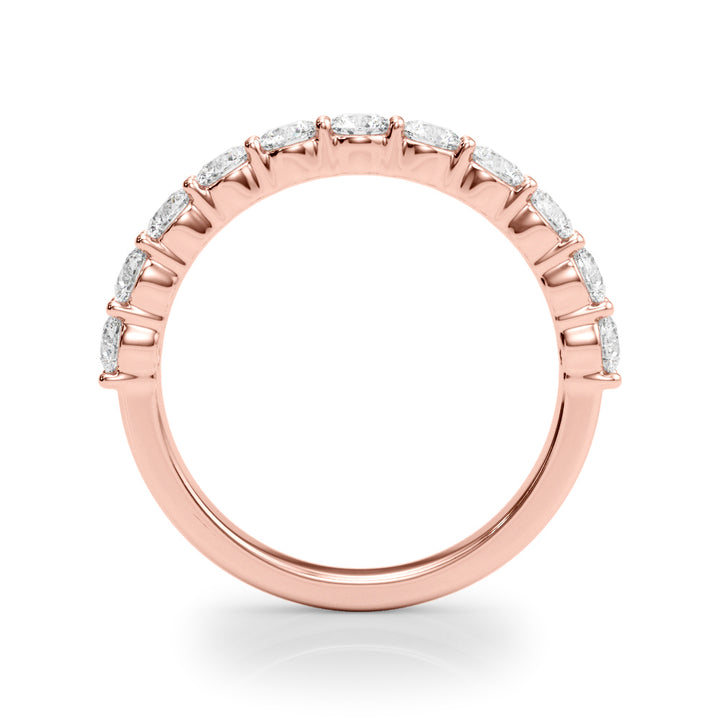14K Rose Gold Multi-Stone Diamond Engagement Ring