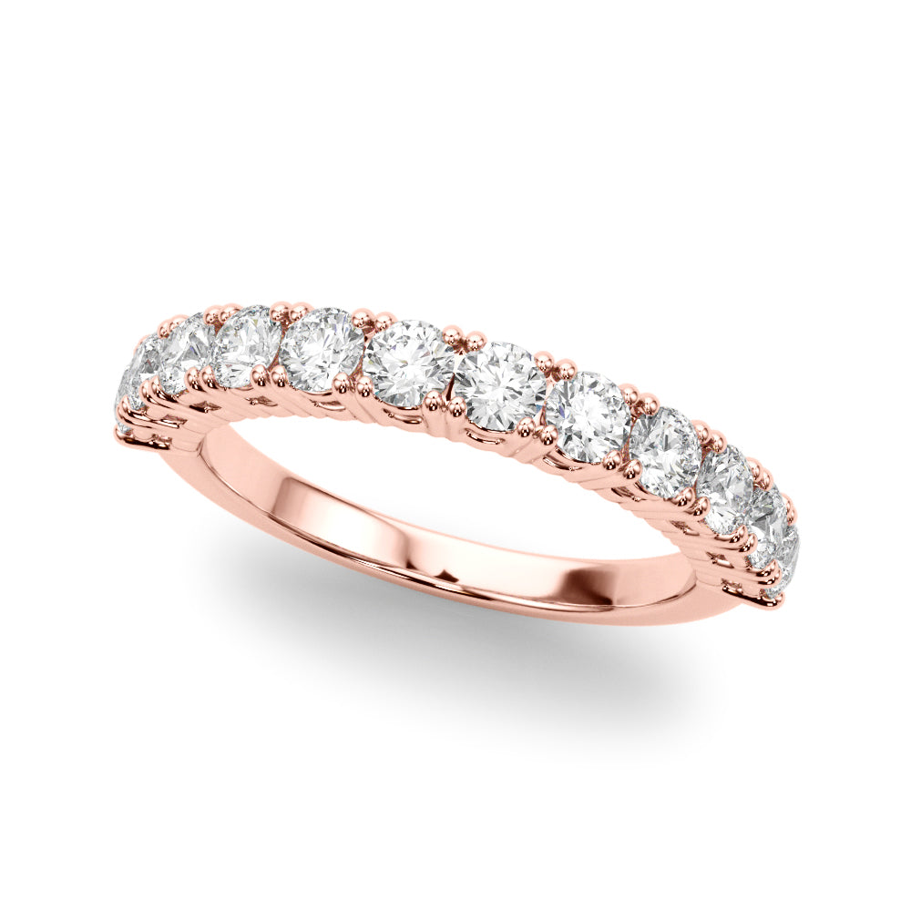 14K Rose Gold Diamond Wedding Ring