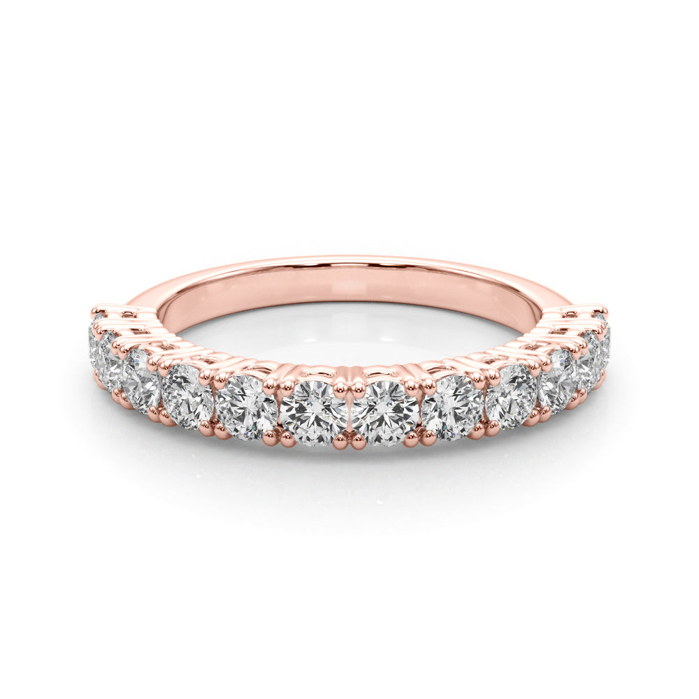 14K Rose Gold Round Diamond Engagement Ring