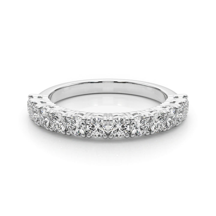 14K White Gold Diamond Wedding Ring
