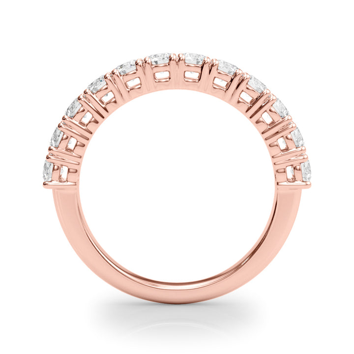 18K Rose Gold Multi-Diamond Engagement Ring