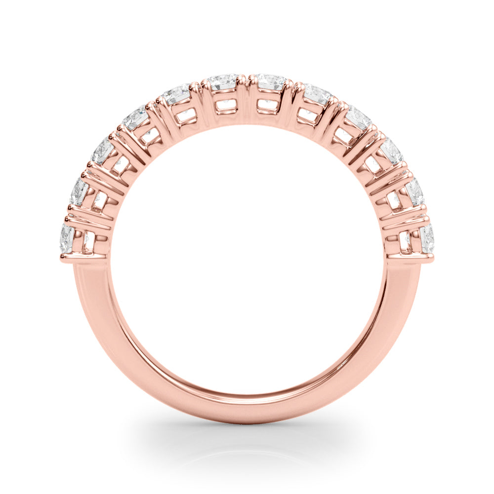 14K Rose Gold Round Diamond Engagement Ring
