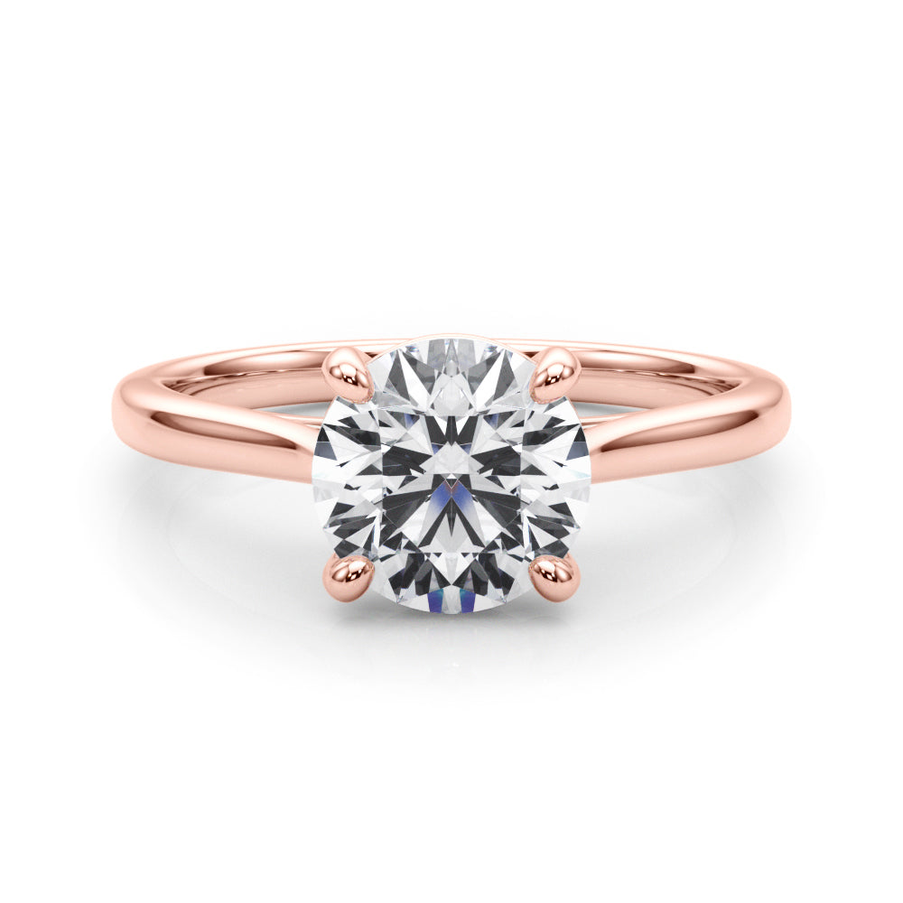 Rose Gold 1CT Lab Diamond Solitaire Pendant