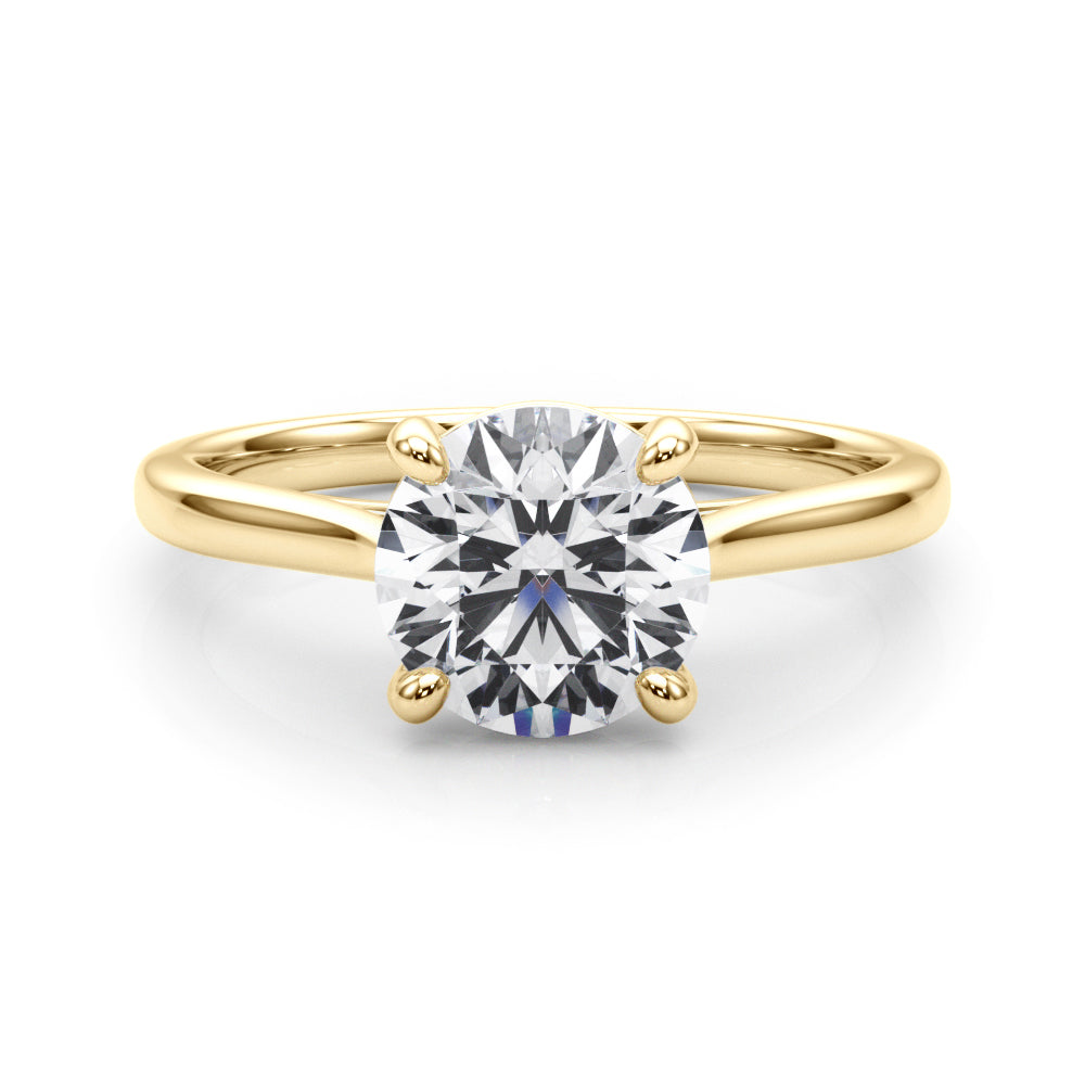 1 CT Lab Diamond 18K Yellow Gold Pendant