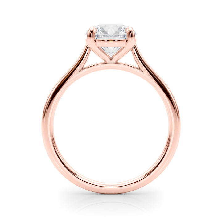Rose Gold 1CT Lab Diamond Solitaire Pendant