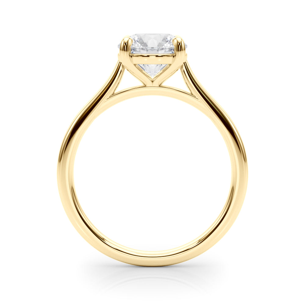 1 CT Lab Diamond 18K Yellow Gold Pendant