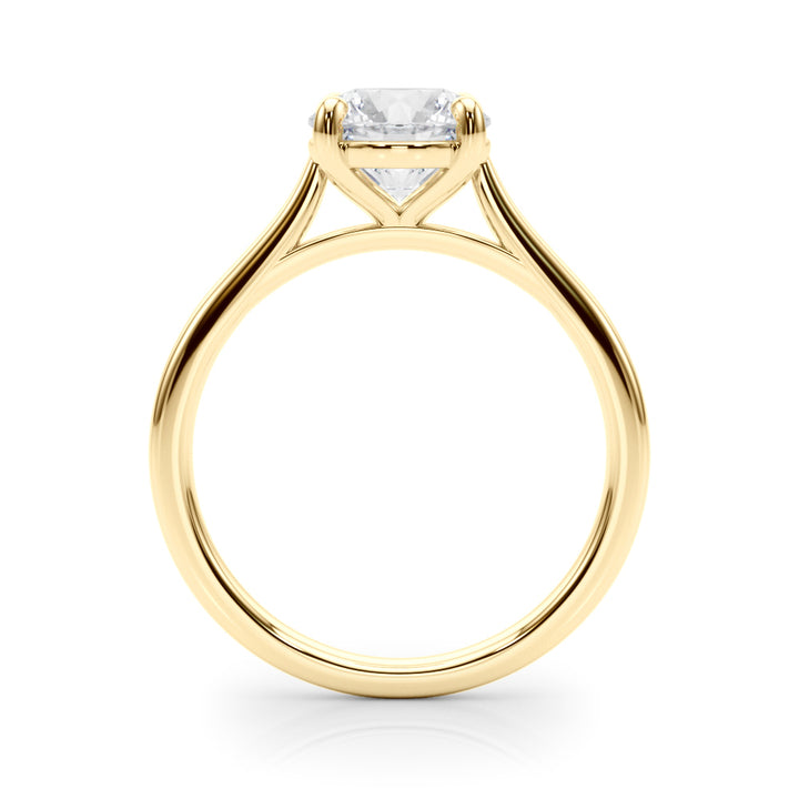 1 CT Lab Diamond 18K Yellow Gold Pendant
