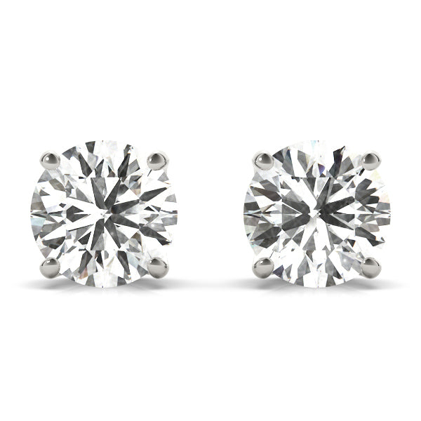 14K White Gold 0.05CT Lab Diamond Earrings
