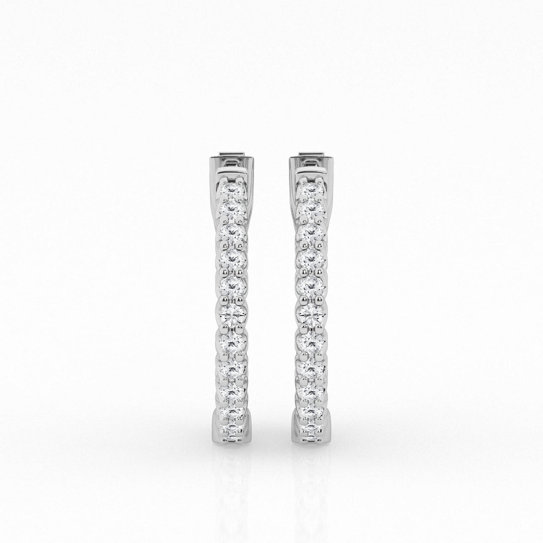 2.50 cttw Gorgeous Hoop Earrings